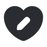 Heart Edit SVG Icon